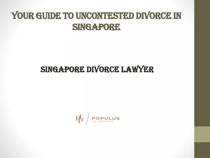 your guide to uncontested divorce in singapore