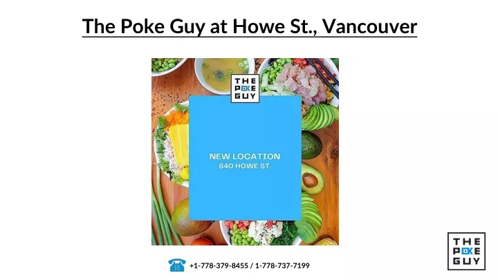 the poke guy at howe st vancouver