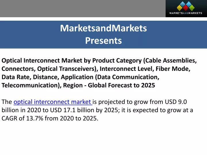 marketsandmarkets presents