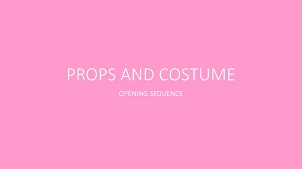 props and costume