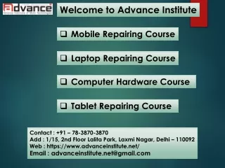 Advance Laptop Repairing Course In Delhi, India