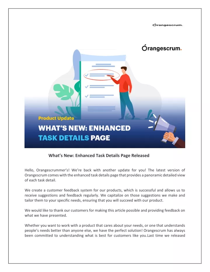 what s new enhanced task details page released