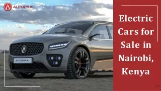 Get Electric Cars For Sale in Nairobi