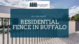 Residential Fence in Buffalo