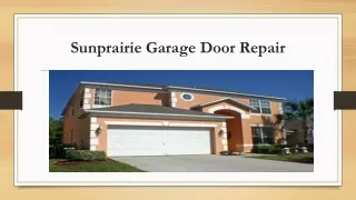sunprairie garage door repair