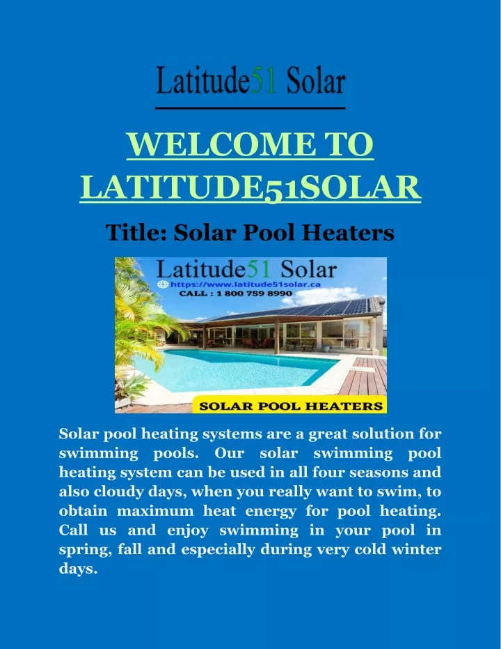 welcome to latitude51solar