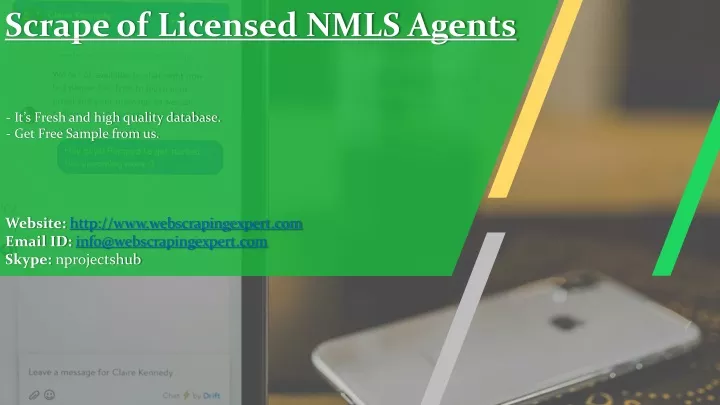 scrape of licensed nmls agents