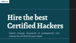 Hire the best Certified Hackers