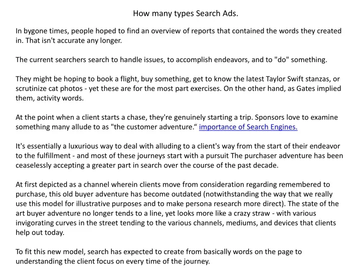 how many types search ads
