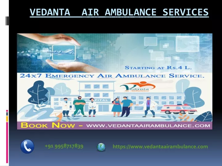 vedanta air ambulance services