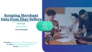 scraping merchant data from ebay sellers