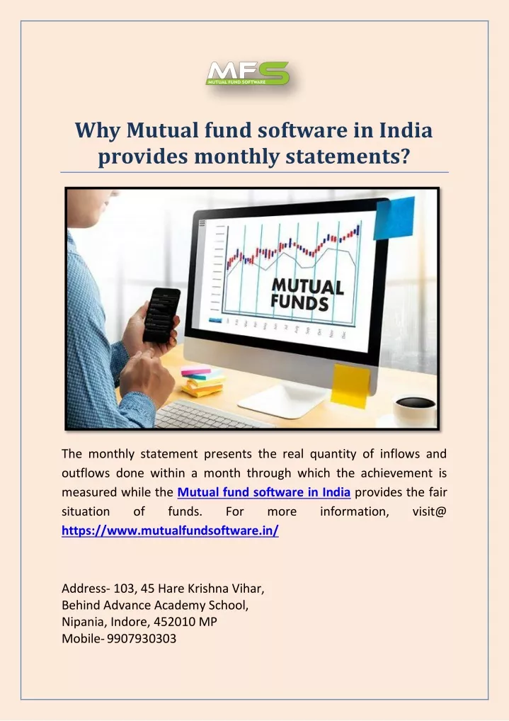 why mutual fund software in india provides