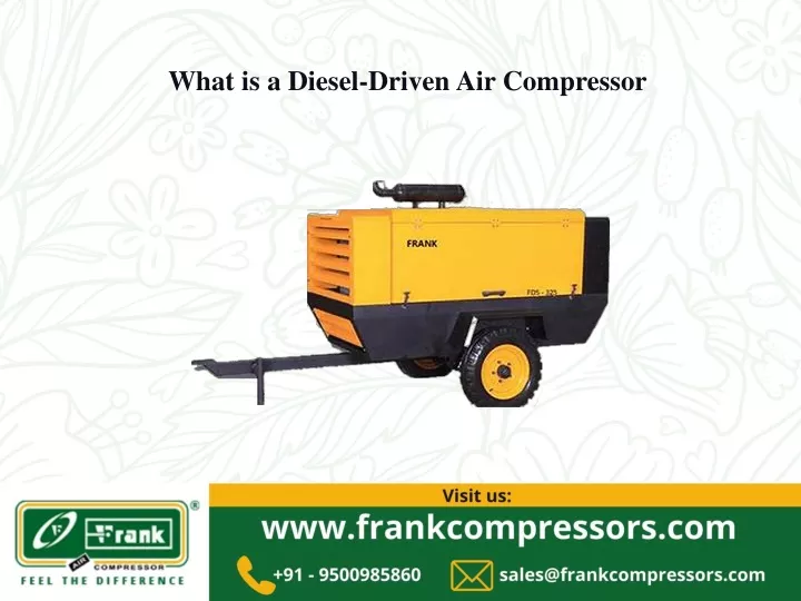 what is a diesel driven air compressor