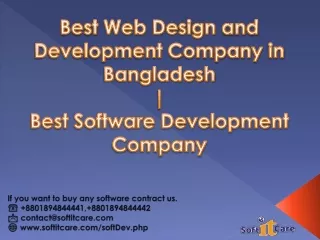 Best Web Design and Development Company in Bangladesh also software company in gulshan