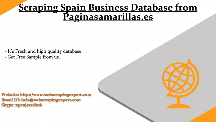 scraping spain business database from paginasamarillas es