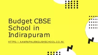 budget cbse