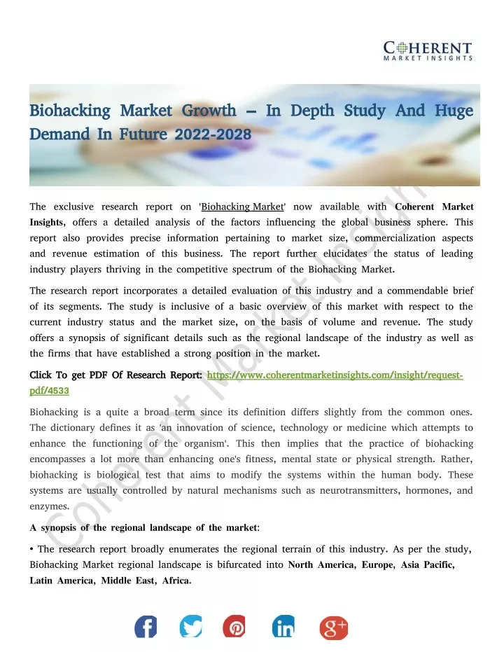 biohacking market growth in depth study and huge