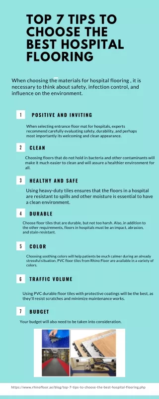 Top 7 tips to choose the best hospital flooring