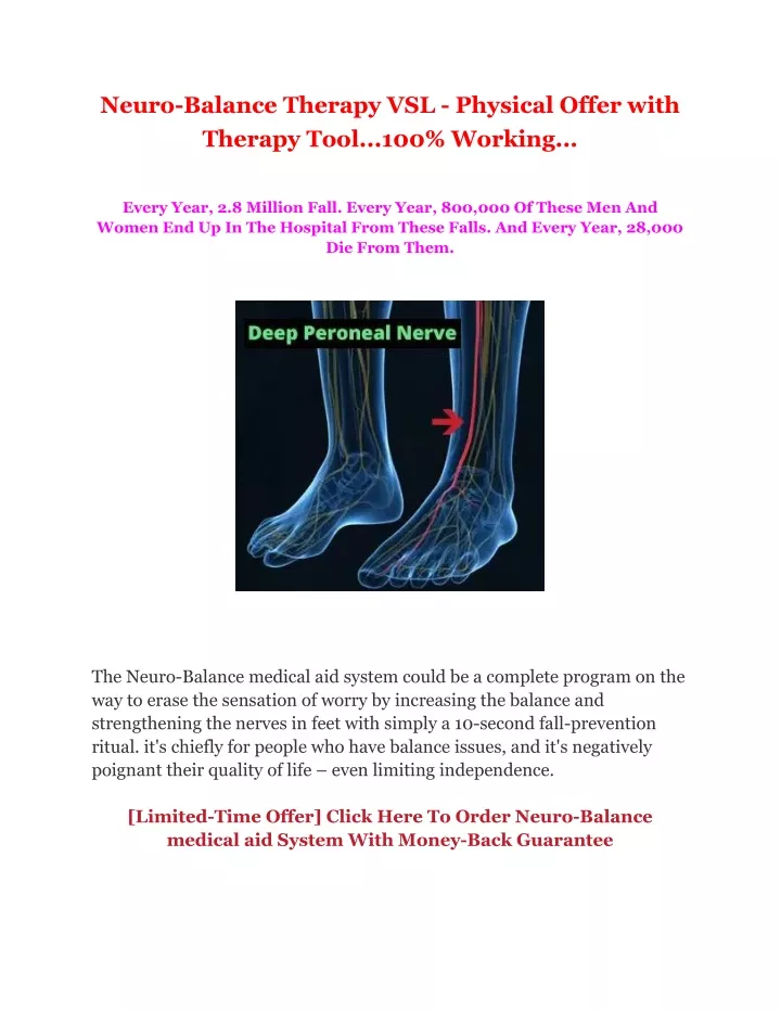 neuro balance therapy vsl physical offer with