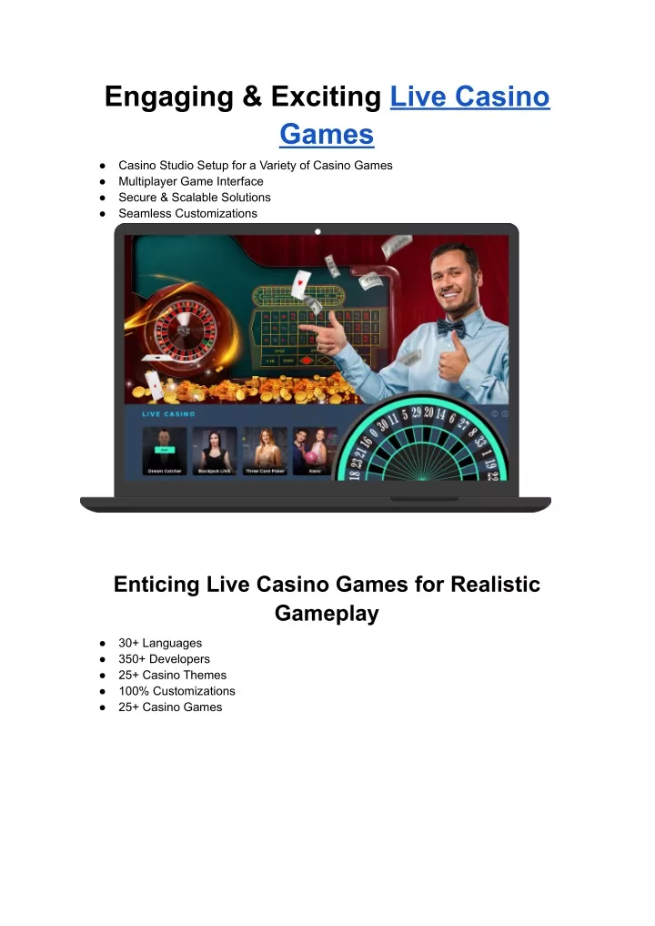 engaging exciting live casino games