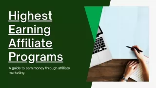 Online Highest Earning Affiliate Programs - Neat Revenue