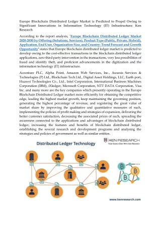 europe blockchain distributed ledger market