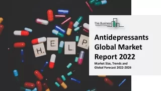antidepressants global market report 2022 market