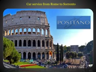 car service from rome to sorrento