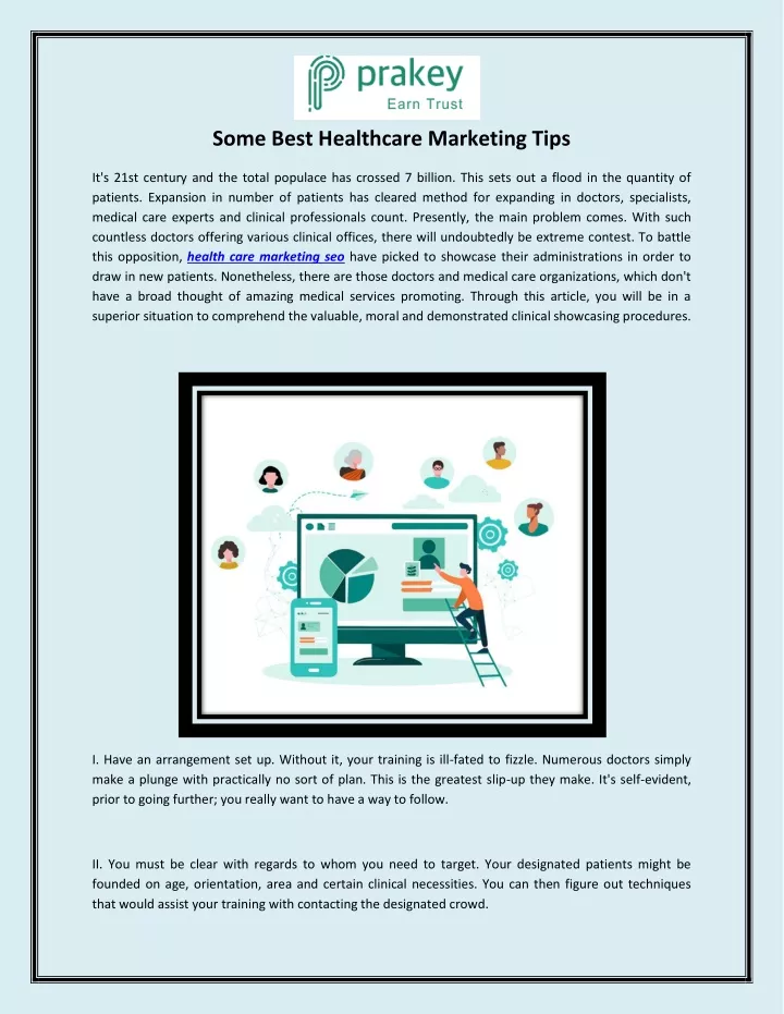 some best healthcare marketing tips