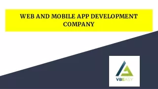 web and mobile app development company