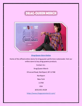 drag queen store online