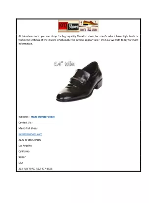 Mens Elevator Shoes  Jotashoes.com
