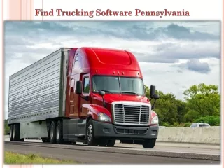 find trucking software pennsylvania