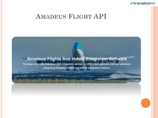 amadeus flight api