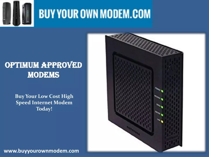 optimum approved modems