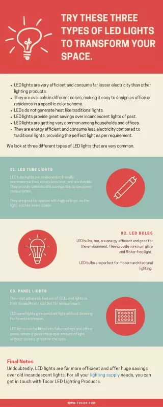 Try These Three Types Of Led Lights To Transform Your Space