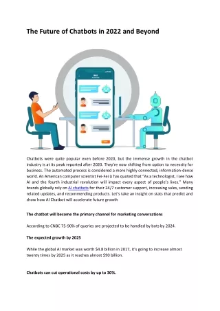 the future of chatbots in 2022 and beyond