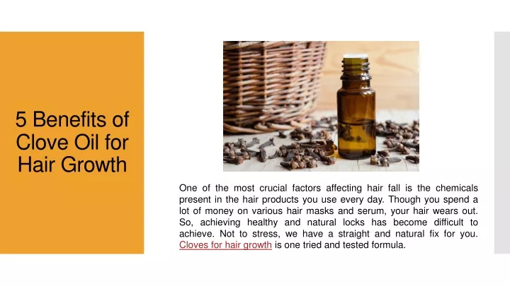 5 benefits of clove oil for hair growth