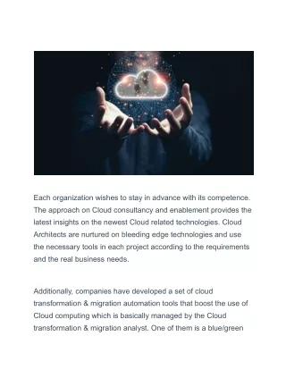 Future of Cloud Transformation and Migration