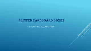 Printed Cardboard boxes