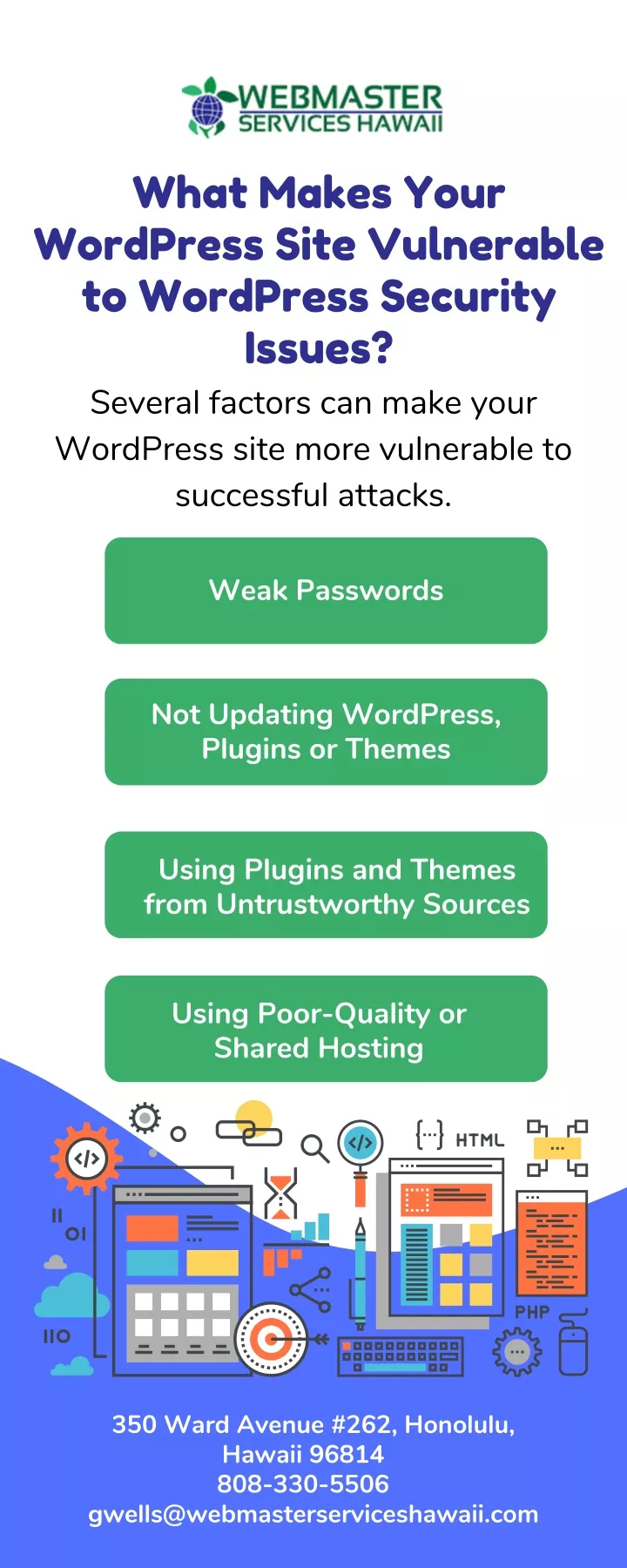 what makes your wordpress site vulnerable
