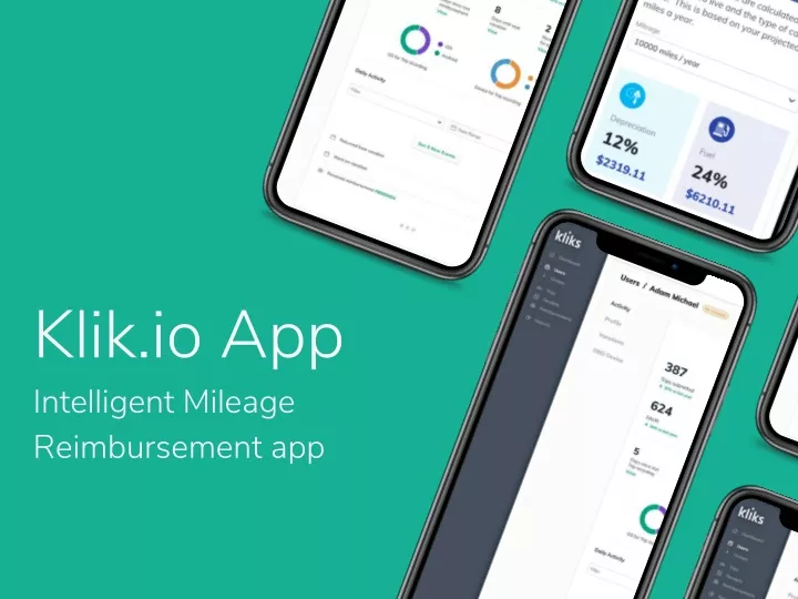 klik io app intelligent mileage reimbursement app