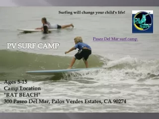Paseo Del Mar surf camp