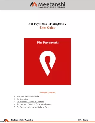 pin payments for magento 2 user guide