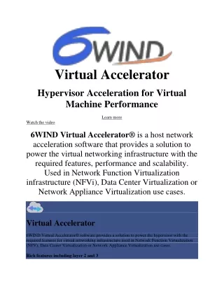 virtual accelerator