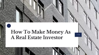 Tey Yong Qing -How To Make Money As A Real Estate Investor