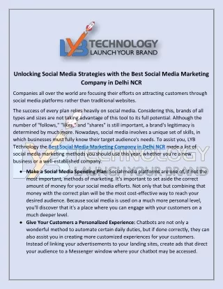 Social Media Strategies with Best Social Media Marketing Company in Delhi NCR