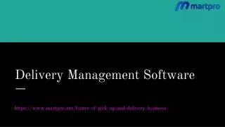 Delivery Management Software