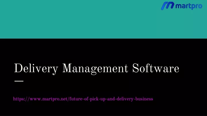 delivery management software