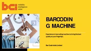b a r c o d i n g machine
